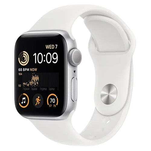Умные часы Apple Watch SE (2022) 44mm Aluminum Case with Sport Band Silver (S/M) фото 