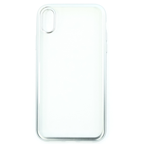 Накладка силиконовая uBear Frame Tone Case iPhone XR Silver фото 