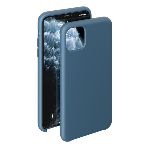 Накладка силиконовая BoraSCO Microfiber Case iPhone 11 Pro Max Blue фото 