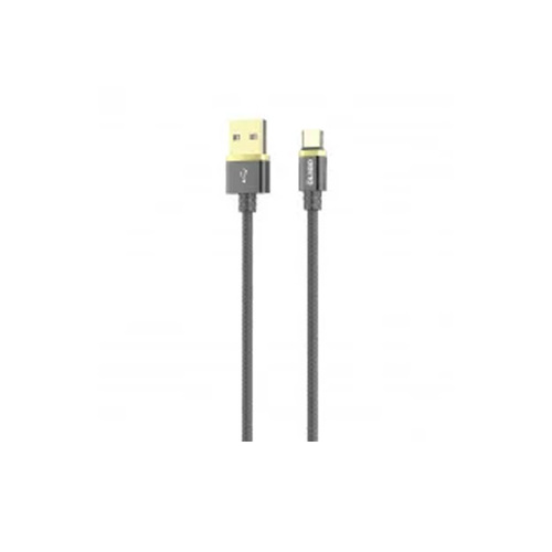 USB кабель OLMIO Deluxe USB 2.0 -Type-C 1m Grey фото 