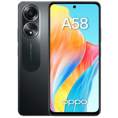 Телефон Oppo A58 CPH2577 128Gb Ram 6Gb Glowing Black фото 