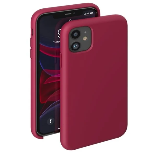 Накладка силиконовая BoraSCO Microfiber Case iPhone 11 Pro Red фото 