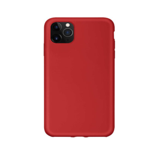 Накладка силиконовая BoraSCO Microfiber Case iPhone 11 Pro Max Red фото 